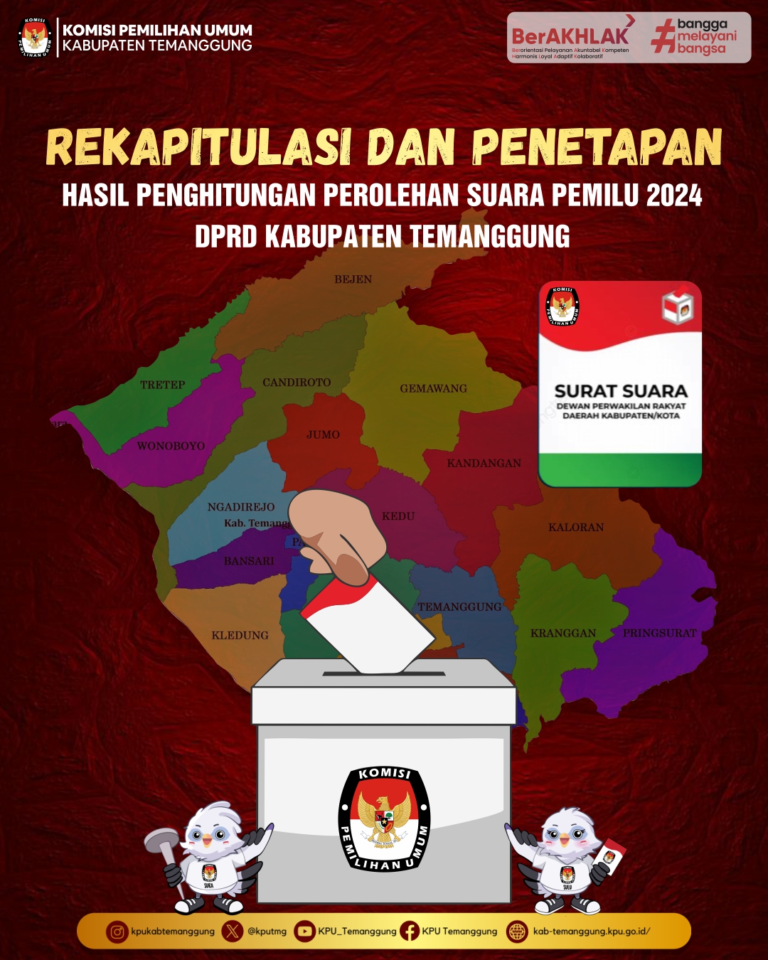 Rekapitulasi dan Penetapan Hasil Penghitungan Perolehan Suara Pemilu 2024